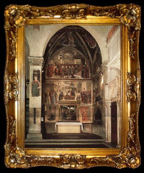 framed  Domenicho Ghirlandaio Cappella Sassetti, ta009-2